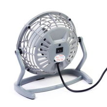 超靜音臺式迷你USB電風扇 灰色小空間的清涼伴侶